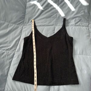 Xscape by Joanna Chen Black Silver  Women's Tank Top Size Small